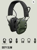 IsoTunes Defy Slim Bluetooth Enabled Active Shooting Ear Defenders New
