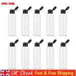 10PCS 100ML Travel Bottles for Toiletries Cleaning Black Fliptop Small C