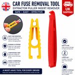 2x Car Fuse Removal Tool Extractor Puller Insert Remove Auto Blade Fuses UK