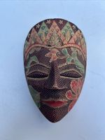 Hand Carved Tribal Indonesian Vintage ART Face Mask  Wooden Rare Rustic.