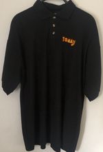 The Who Tommy   Vintage Embroided  Polo shirt Black Screen Stars Large