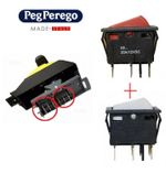 PEG PEREGO HIGH / LOW SPEED SELECTOR & REVERSE GEAR SHIFTER 6 PIN SWITCHES