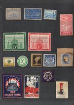 Nice Collection of Rare Original GB Cinderella Stamps and Labels on a Stocksheet