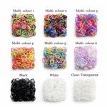 Mini Hair Elastics Rubber Bands Small Clear Braiding Plaits Bands UK