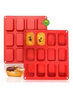 1pc Mini Silicone Baking Mold – 12-Cup Non-Stick Cupcake & Small Bread Pan-UK