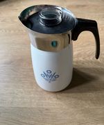 Vintage Corning Ware Blue Cornflower P-149 10 Cup Coffee Percolator Complete