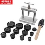Professional Watch Press Tool Set Watch Back Closer with 18Pcs Fitting Dies UK