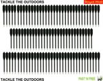 Pistol Crossbow Bolts Set Of 100 Steel Tipped Black Nylon Shafts Free UK Postage