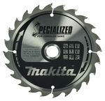 Makita 165mm 24 Tooth Circular Saw Blade 20mm Bore Rip Cut Wood B-32910