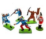 Britains Ltd Deetail 1971 French Foreign Legion x 3, 1 x Red Indian, 1 x Solider