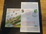 GB 25th Anniversary Red Arrows 1989 Signed Red 8,Lt GLOVER,with Insert