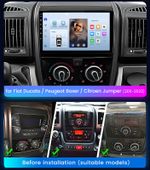 DAB+ Car Stereo Radio Android 15 GPS 2+64G For Fiat Ducato/Peugeot Boxer/Citroen