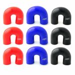 180 Degree Silicone/Silicon Hose Elbow Bends - U Shape Radiator Engine Coolant