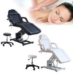 Electric Massage Table SPA Bed Tattoo Beauty Couch Salon Recliner Chair w/Stool