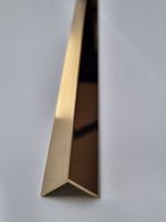 Brass Angle L Shaped Mirror Bright Polished 10mm Multiple Lengths CZ130