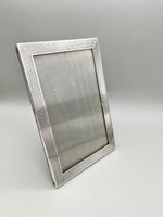 ART DECO STERLING SILVER PHOTO FRAME, W.J. MYATT, BIRMINGHAM, 1934