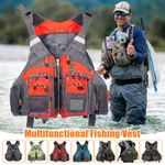 Men Fishing Life Vest Bearing Life Safety Jacket Swimming Vest Floating Device