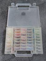 350g Swarovski & Czech Crystal Beads + Vintage Case – Bicones plus Stars & Cubes