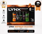 Lynx Bodywash Collection Gift Set 5 x 225ml Shower Gel Mens Gift Fast Dispatch