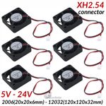 DC5V 12V 24V PC Computer Cooling Fan Brushless Black Small 20 25 30 40 50-120 mm