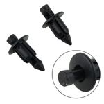 50x Plastic Rivet Bike Fairing Trim Panel Fastener Clips 6mm for   Black R1U3