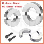 Aluminium Clamp Separate Collar Lock Limit Ring Fixing Shaft Diameter 16mm -95mm