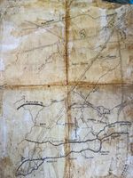 WW1 Somme 1 July 1916 55th Brigade Tactical Trench Map Montauban Triangle rare
