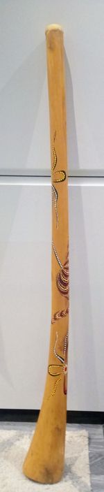 Australian Didgeridoo Eucalyptus Hand Made Painted Aboriginal Musical Instrument