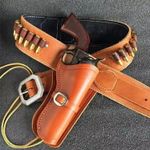 44 45 Ruger Colt Uberti Western Fast Draw Sixgun Pistol Leather Gun Holster Belt