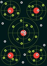 Splatter Target A4 Shoot Rifle Pistol Reactive Air Cheap Targets - FREE POSTAGE