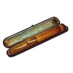 Antique Amber Cigar Holder + Case