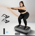 Vibration Plate Exercise Machine, 200 Levels & 10 Modes Vibrating Platform,