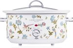 Laura Ashley 3.5L Slow Cooker with 3 Heat Settings, Ceramic Pot with Glass Lid