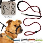 Figure of 8 Dog Lead With Padded Nose Loop-Anti Pull Dog Lead Stop Dog's Pulling