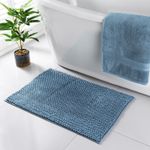 Signature Noodle Bath Mat Supersoft & Quick-Dry Bathroom Mat 50 x 80cm - Blue