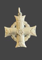 WW1 Canadian Memorial Cross Sterling Silver 47864 Sgt James Huxley