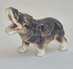 Vintage Retro Ceramic Happy Hippo  Figurine