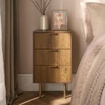 OHS Ribbed Drawer Unit Bedside Table 3/4/5/6 Draw Cabinet Nightstand Sideboard