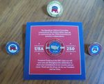 Solid Gold Tone Republican National Committee Lapel Pins - Lot of 4 pins