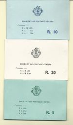 SEYCHELLES 1977 STAMP BOOKLETS SET OF 3 RUPEES 5, 10 & 20 MNH FREE USA SHIPPING