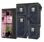 Mylar Grow Tent 60 80 120 200 cm Indoor Hydroponics Grow Box Window 600D Setup