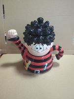 Vintage 2000 Beanoware Dennis the Menace Teapot D.C Thornson Peter Mook