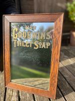 Antique Advertising Wall Mirror, USE GOODWIN'S TOILET SOAP