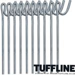 TuffLine Fencing Pins 8mm x 125cm Self Colour Steel