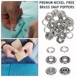 9.5mm 10mm Premium Nickel-free Snap Popper Fasteners 10-1000pcs Press Button Set