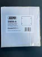 Selectric SMB6-8 Surface or flush Metal Grid Box 6 & 8 Gang *Free P&P