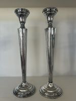Pair Of Vtg Sterling Silver Candle Holders. Weighted 9 1/2 “