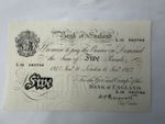 Bank of England - White £5 Pound Bank Note (Peppiatt) P:343 - 1947