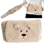 🔥Wearable Hot Water Bottle with Adjustable Belt Wrap Around Luxury Sherpa Cover