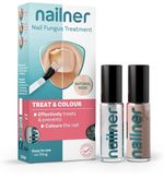 Nailner Fungal Nail Treatment Brush & Breathable Nail Polish Duo Pack 2x5ml